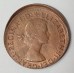 AUSTRALIA 1961 . ONE 1  PENNY . ERROR . MIS-STRIKE